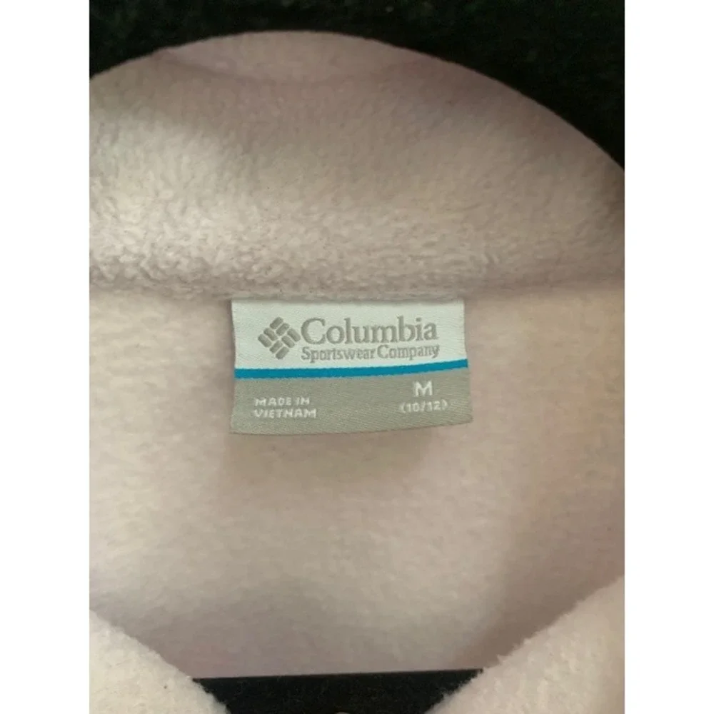 Columbia Girls Purple Colorblock Full Zip Fleece‎ Jacket Size M Outdoorsy 10/12